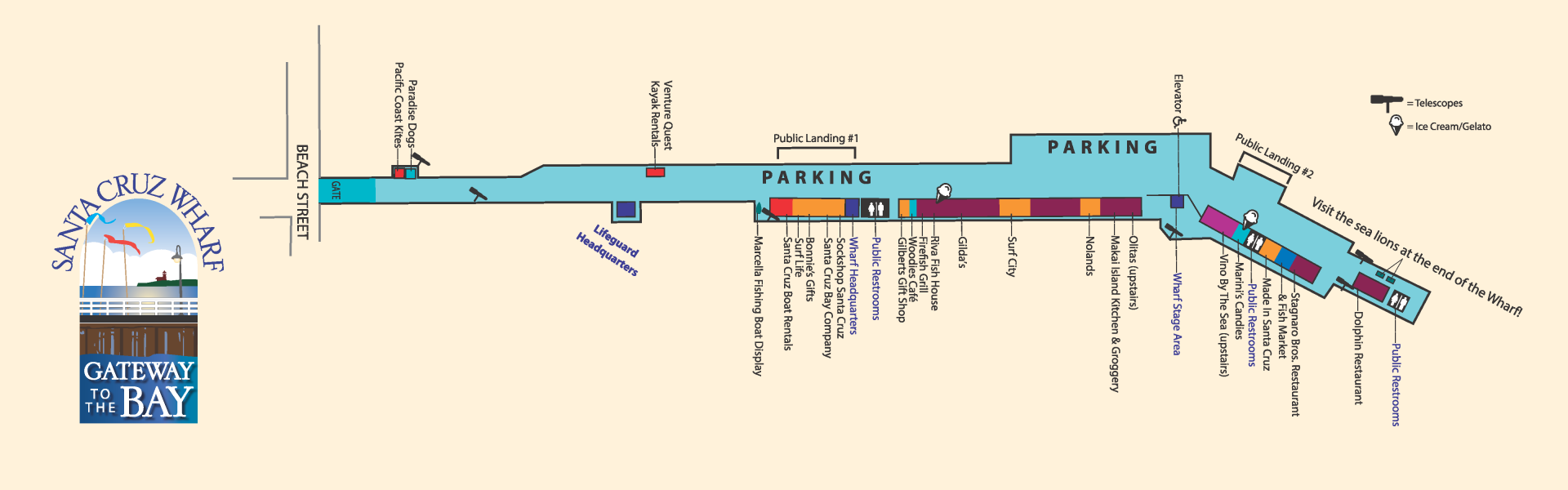 Wharf layout map