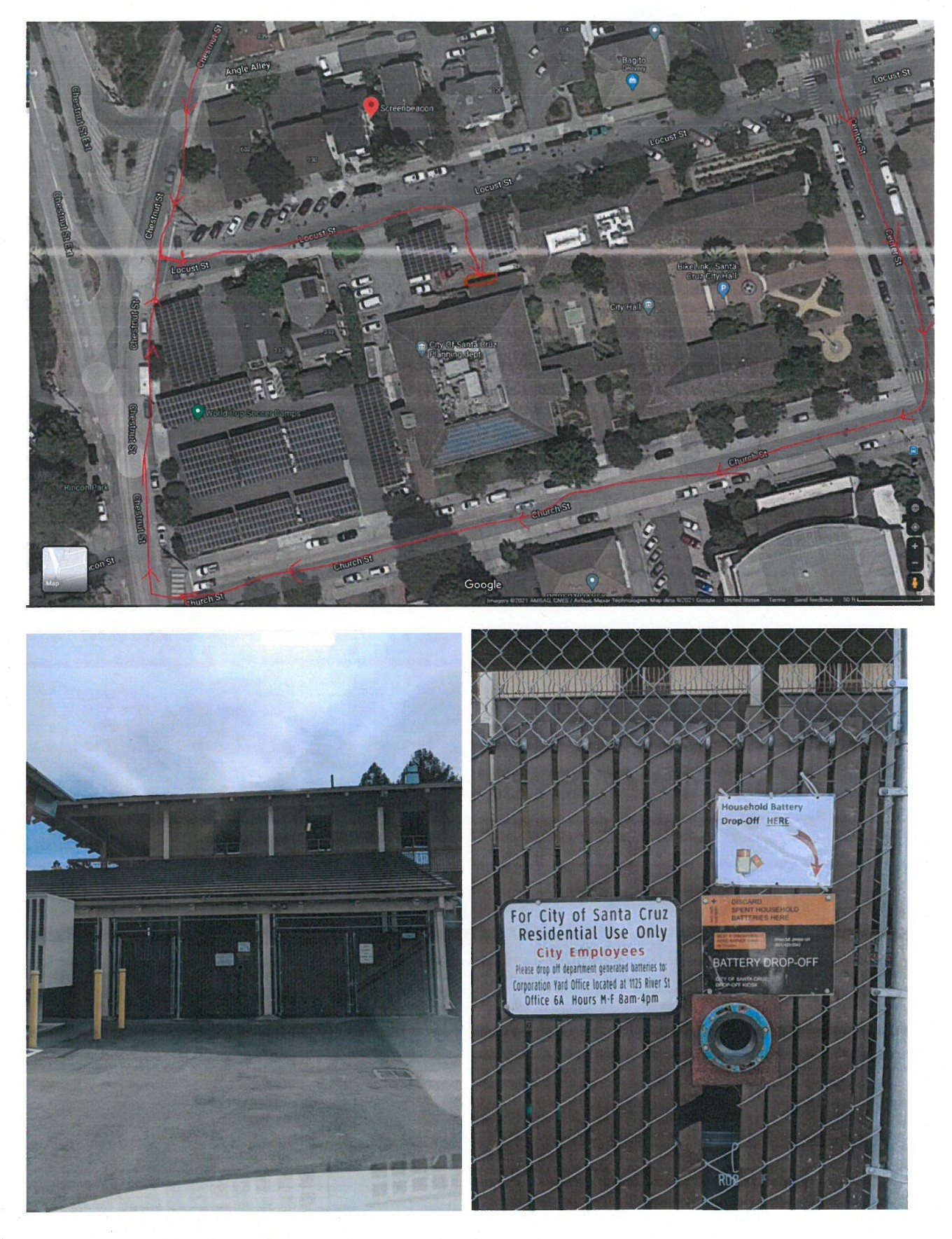 City Hall map